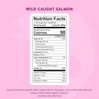 Serenity Kids 6+ Month Salmon Baby Food Pouches - Wild-Caught Salmon & Organic Butternut Squash & Beet Puree - BPA-Free Food Pouches for Baby - 3.5 Oz, 12 Pack