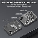 EDCFANS Fidget Sliders, Metal Fidget Toys Adults, Magnet Fidget Toys for Anxiety ADHD, EDC Fidgets Push Poker Card, Stress Relief Desk Toys for Office, Cool Gadgets Gifts for Teens Men