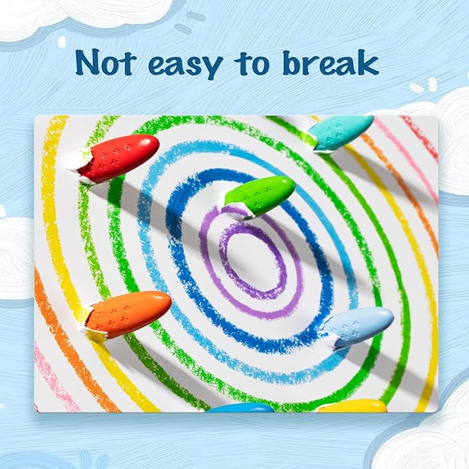 YPLUS Peanut Crayons for Kids, 36 Colors Washable Toddler Crayons, Non-Toxic Baby Crayons for ages 2-4, 1-3, 4-8, Coloring Art Supplies