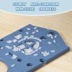 8 in 1 Toddler Slide Set, Kids Slide for Toddlers Age 1-3, Toddler Climber Slide PlaySet with Basketball Hoop and Ball, Outdoor Indoor Kids Playground for Toddlers 1-3, Blue Grey