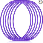 Shappy 6 Pcs Exercise Hoop Detachable Adjustable Plastic Toy Playground Toys Colored Hoop Circles for Teens Games Gymnastics Dog Agility Equipment Party Decor
