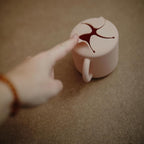 mushie Silicone Snack Cup | Spill Proof Food Container for Toddler and Baby (Blush)