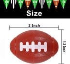 GIFTEXPRESS Football Fidget Spinners - 36 Piece Brown Color Kids 2" Party Favor Toys - Bulk Mini Foot Ball Stress Toy for Boys & Girls Birthday Gift