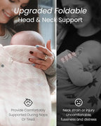 GROWNSY Baby Carrier Newborn to Toddler, Cozy Baby Wraps Carrier, Ergonomic Baby Carrier with Head Support, Tweed Pink