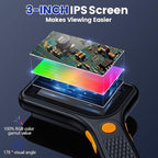 Microscope for Kids Adults - 3 Inch IPS Screen, Ahalfcit Digital Microscope, 500X Handheld Coin Magnifier, 3 Level LED Light, Compatible with Windows, Mac OS (Black)