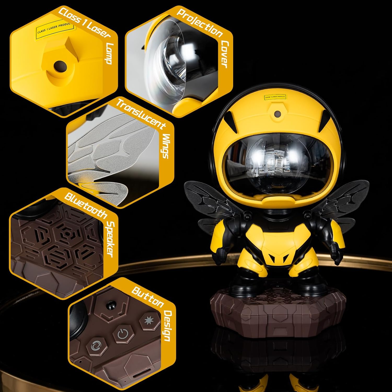 Star Projector Galaxy Light with Bluetooth Music Sync & App Control – 120° Wide 3D Northern Lights Projector for Bedroom, Gaming Room, Sleep Aid, Smart Home Decor, Remote & Timer