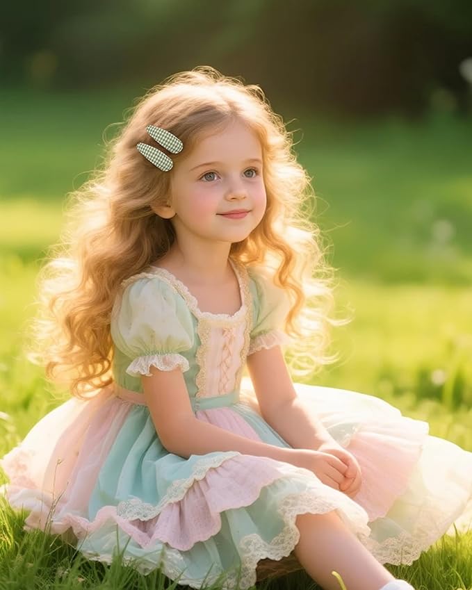 doboi 40Pcs Toddler Hair Clips Hair Barrettes Baby Girl Hair Bows Clips Floral Print Non Slip Snap Hairpins Flower Hair Clips for Girls Kids Toddler Hair Accessories