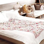 GRSSDER Cotton Muslin Quilt Blanket - Silky Soft and Breathable Kids' Throw Blanket, Oversized Muslin Blankets for Newborns, Toddlers & Kids, 6 Layers Reversible Design for All Seasons, 55" x 69"