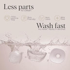 Wearable Hands-Free Breast Pump – Portable Electric Breastfeeding Pump with Multiple Suction Modes, Leakproof Design, LED Display & Travel Case – 120 Milliliters Capacity