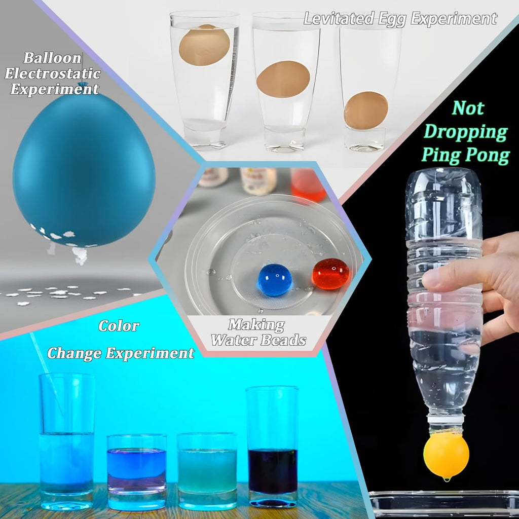 Science Kits for Kids 72+ Science Lab Experiments Erupting Volcano,Rainbow Rain,Artificial Snow Magic Chemistry Toy DIY Science Educational Learning Kit for Boys Girls