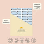 Personalized Name Labels for Kids (120) – Custom Waterproof & Durable Stickers for Clothing, Daycare, Office & School Supplies - Sports