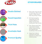 Playz 5pc Kids' Play Tents & Tunnels - Ball Pit for Toddlers, Basketball Hoop, Crawling Tubes, Pop-Up Playhouses, Baby Obstacle Course for Indoor or Outdoor Use