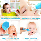 Baby Healthcare and Grooming Kit, Portable Baby Safety Care Set, Baby Essentials kit for Newborn (Blue 13 in 1)