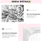 Western Desert Landscape Crib Sheets for Boys and Girls, Fitted Baby Crib Sheets Soft and Breathable Mini Crib Sheets 52 X 28 X 9 Inches