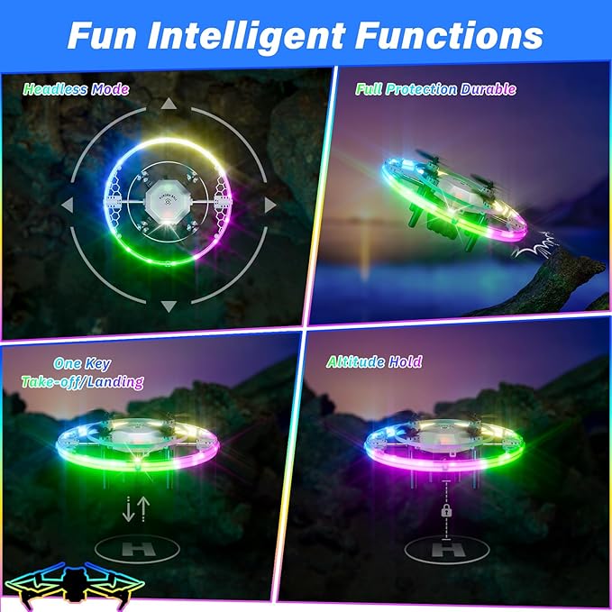 Drones for Kids, 2025 Mini RC Drone Quadcopter with 360 Degree Flip, 90 Degree Surround Flight, 8, 9, 10, 11, 12 Years Old Boys and Girls Ideal Gift Toys