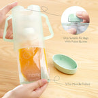 Momcozy Squeeze Station,Baby Food Maker&Pouch Filler for Homemade Baby Puree, BPA-Free, Dishwasher Safe, with Reusable Baby Food Pouches for Babies & Toddlers