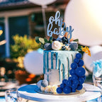 75 Pieces Royal Blue Cake Balls Topper Decorations Foam Cupcake Topper Mini Balloon Cake Topper Balls Cake Picks for Cake Deco Birthday Party Wedding