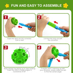 SpringFlower Fort Building Kit for Kids,STEM Construction Toys, Educational Gift for 3 4 5 6 7 8 9 10 11 12 Years Old Boys and Girls,Ultimate Creative Set for Indoor & Outdoors Activity,200 Pcs,Green