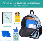 Wildkin JumpOff Jo 12-inch Kids Backpack – Lightweight, Durable Toddler Bag - Jo's Garage