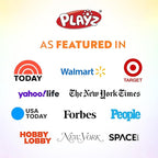 Playz 5-Piece Kids Pop up Play Tent Crawl Tunnel and Ball Pit with Basketball Hoop Playhouse for Boys, Girls, Babies, and Toddlers (Purple, Orange, Yellow, Red, Blue)