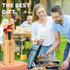 Real-Time Alerts Wireless Meat Thermometer - Smart Bluetooth Meat Probe for Grill, BBQ, Oven, Smoker - Long Range Bluetooth, Accuracy Temp, Dishwasher Clean, Waterproof - Perfect for BBQ Lovers