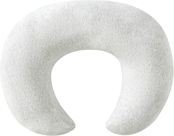 Nursing Pillow, Plus Size Breastfeeding Pillow Original Support for Baby Boys Girls Breastfeeding Essentials, with Removable Soft Cotton Cover (Light Grey, Large (25.59*20.08*6.30 Inches))