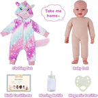 BABESIDE Baby Dolls, 17inch Realistic Baby Doll Girl Real Life Toys with Accessorries for 3+ Old Kids Realife Gifts Collection