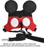 Toddler Leash & Harness, Child Anti Lost Leash Baby Cute Safety Harness Belt Strap Hold Kids Close While Walking For Boys and Girls(Red)