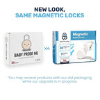 Pack of 36 Magnetic Cabinet Locks for Child Safety with 9 Keys, 3M Adhesive Easy Installation, Baby Proofing Magnetic Locks for Cabinets and Drawers (36 Locks + 9 Keys)