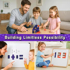 3 otters 32PCS Magnetic Building Blocks, Magnetic Cubes Portal Travel Toys for Kids Construction Sensory Toys for Toddler 3 4 5 6 7 8