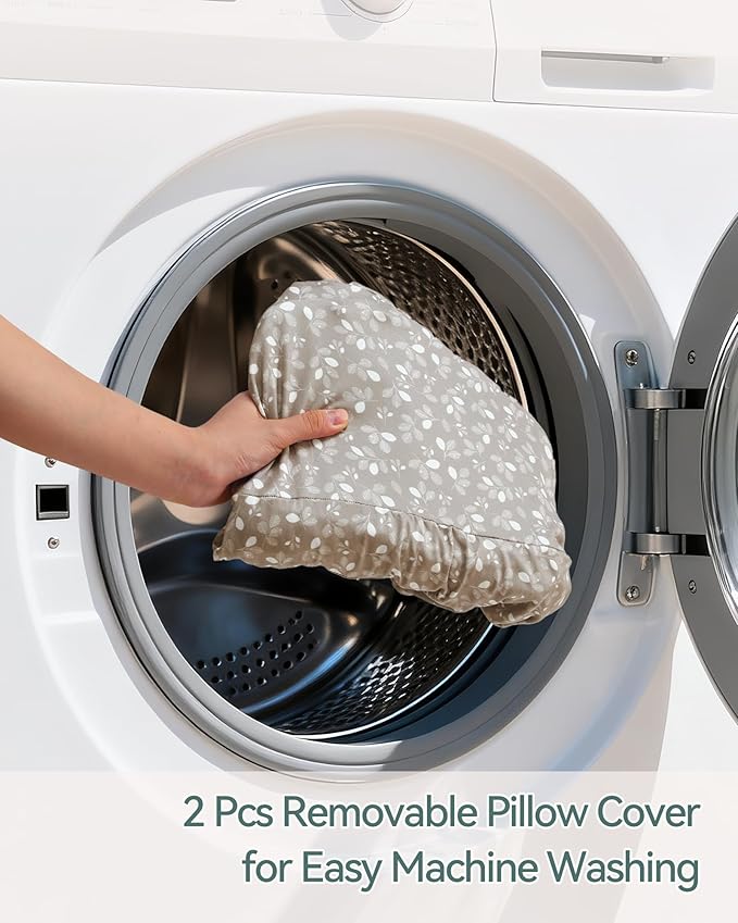 Nursing Breastfeeding Pillow with 2 Removable Cotton Covers, Ultra Soft Baby Feeding Pillow for More Support for Mom & Baby with Adjustable Waist Strap, Machine Washable, Plus Size