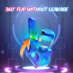 Eaglestone Bubble Gun for Kids 2 Packs, Automatic Bubble Machine, 10-Hole Bubbles Wands Blaster for Toddlers with LED Lights & Solution, Easter, Party Favor, Outdoor Toys for Boys & Girls