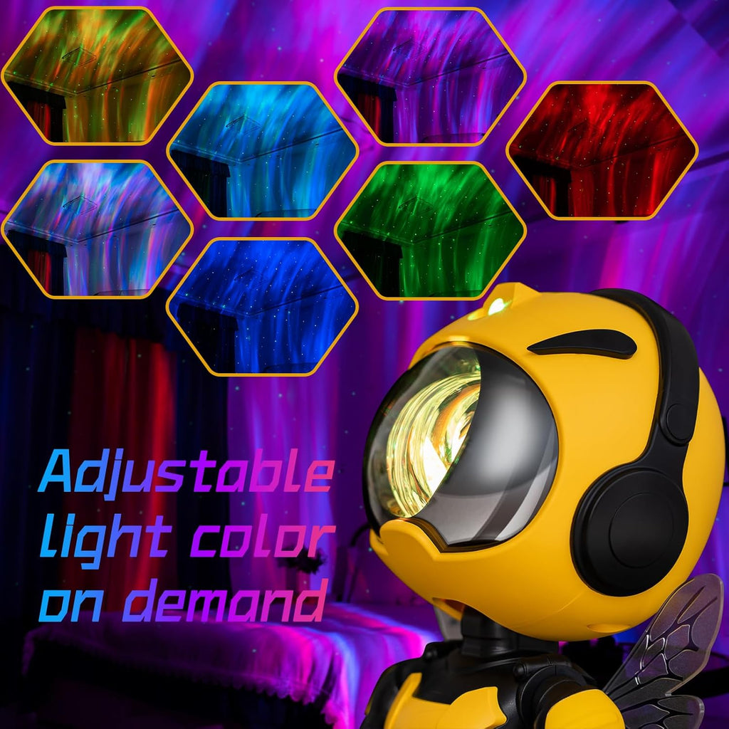 Star Projector Galaxy Light with Bluetooth Music Sync & App Control – 120° Wide 3D Northern Lights Projector for Bedroom, Gaming Room, Sleep Aid, Smart Home Decor, Remote & Timer