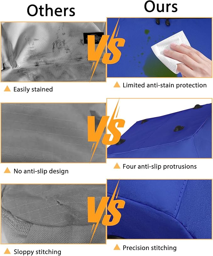 Car Seat Travel Bag for Airplane, Infant Seat Carrier with Shoulder Strap, Padded Backpack with Reflective Stripes, Blue