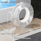0.8 in x 13.12 FT,Edge Corner Protector Baby Proofing,Soft Clear Furniture Table Corner Guard & Edge Safety Cabinet Door Bumper,Crib Bumpers,Window Sill Protector,Wall Protector