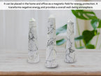 Amazing Gemstone Howlite Crystal Towers - Natural Healing Crystal Point Obelisk for Reiki Healing and Crystal Grid (3 Inch)