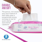 Dynarex Baby Wipes - Non-Alcohol Wipes for Babies with Lanolin & Aloe to Moisturize Skin - Sticker-Sealed Soft Pack - Unscented - 7x8", 80 Wet Wipes per Pack, 24 per Case