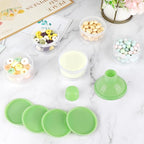 Accmor Formula Dispenser On The Go, 5 Compartments Stackable Formula Container for Travel, Baby Milk Powder Kids Snack Container, BPA Free