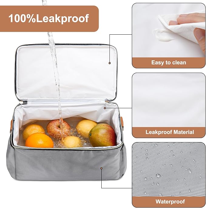 Breastmilk Cooler Bag with 6 Ice Pack, Wearable Breast Pump Bag Compatible with Willow, Elvie, Medela & Momcozy M5/S12 Pro Pumps & Accessories for Work, Travel and Family Use Grey