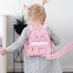 Accmor Toddler Backpack Leash with Anti Lost Wrist Link, Cute Mini Child Walking Harnesses Keep Kids Close Back Pack Rope Tether Rein for Baby Boys (Pink/Unicorn)