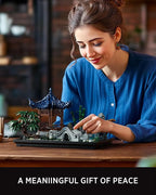 Nifeliz Chinese Garden Building Set, Aesthetic Model Toy for Display in The Home or Office, an Ideal Gift Idea for Gardening and Mindfulness Enthusiasts (1877 PCS, NF10311)