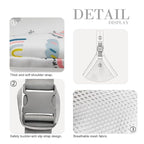 Baby Sling Carrier Newborn to Toddler Adjustable One-Shoulder Design with Safety Buckle, Soft & Lightweight Sling Baby Carrier 10-30 lbs(Mesh,Rainbow)