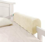 Bed Rail Bumpers Protector, Hospital Bed Rails Padding, Loft Beds and Bunk Beds Bumpers Protector, Premium Soft Memory Foam - Anti-Bump | Fall Prevention, Size 35.4 x 5.5 x 7.9 Inches, Beige