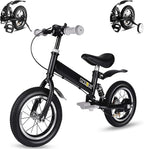 Balance Bike 2 in 1,The Dual Use of a Kids Balance Bike and Kids Bike,12 14 Inches for 2-6 Years Old,with Shock Absorbers, Fenders, Pedals, Auxiliary Wheels