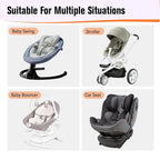 KAKIBLIN Baby Travel Pillow,Baby Neck Pillows for Car Seat,Upgraded Baby Head Pillow,Toddler Head and Neck Baby Support Pillow for Car Seat, Pushchair,Travel (Gray Fox)