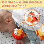 Jollybaby Plush Talking Singing Dancing Musical Strawberry Duck Toy for Toddlers 1-3 Just Like Cactus Toy, Music Mimicking Interactive Toys for Crawling Kids, Sensory Gift for Baby 0-6-12 Month