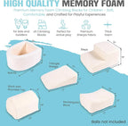 Foam Climbing Blocks - Climbing Toys for Toddlers 1-3 Inside - Soft Play Set for Babies - Indoor Activity Soft Playset for Baby 6-12 Months - Sherpa Fabric - 5 PCS - Balls NOT Included