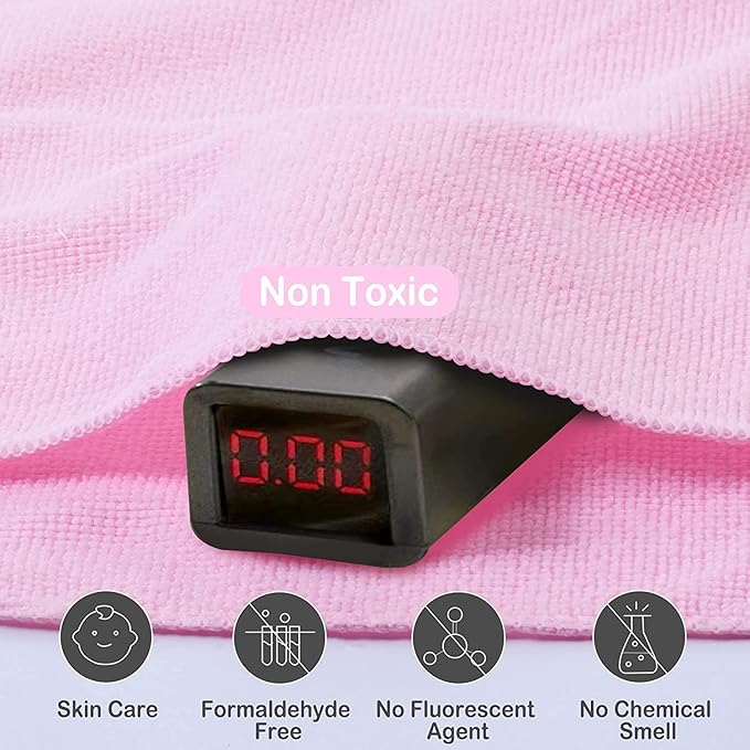 softan Baby Washcloths, 24Pack Baby Wash Cloths Extra Soft & Ultra Absorbent, Baby Towels and Washcloths Face Towel Unisex for Boys Girls Body, Washclothes Gentle on Sensitive Skin, 9x9 Pink Elephant