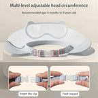 Baby Shower Cap Shield, Shower Cap for Kids, Visor Hat for Eye and Ear Protection for 0-9 Years Old Children, Cute diving goggle Shape Makes The Baby Bath More Fun (Grey)