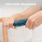 Comfy Cubs Muslin Baby Washcloths 6 Pack - Soft 6-Layer Cotton Wash Cloths for Sensitive Skin - 10"x10" Large, Gentle, Absorbent Infant Essentials for Newborn and Toddlers - Neptune